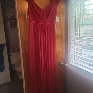 Size 8 David's Bridal apple red dress